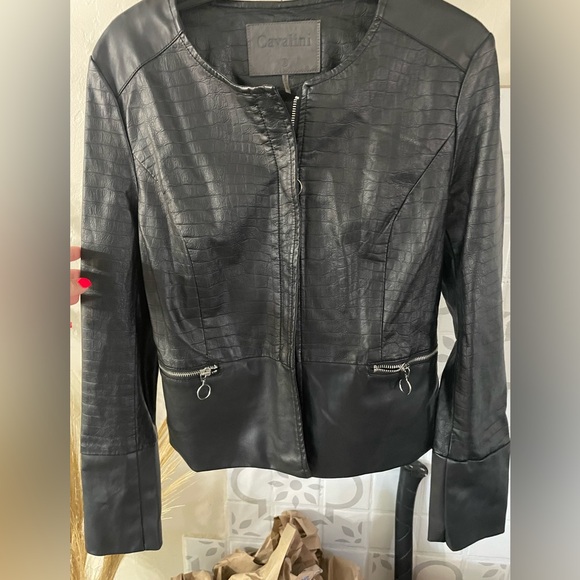 Cavalini croc faux leather jacket - Picture 4 of 4